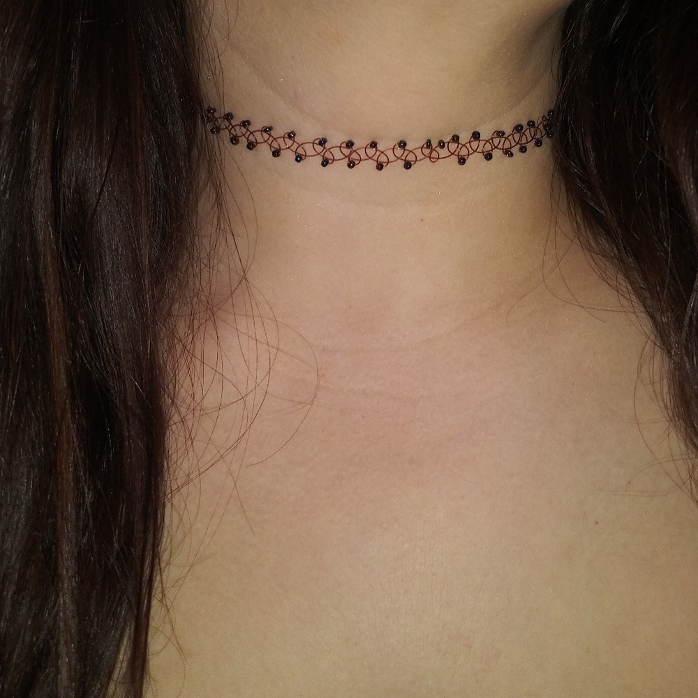 Tattoo necklace choker